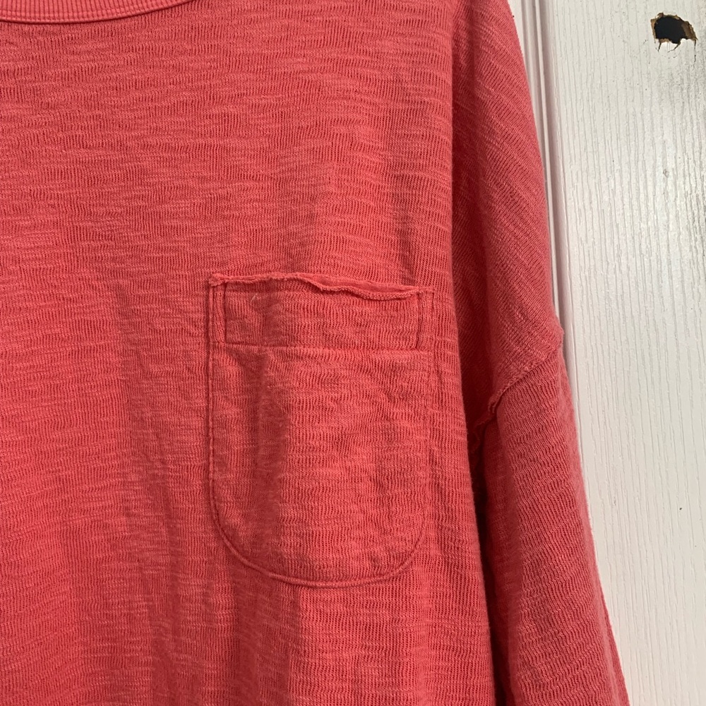 **SO Vibrant Coral Knit Top - Picture 2 of 5